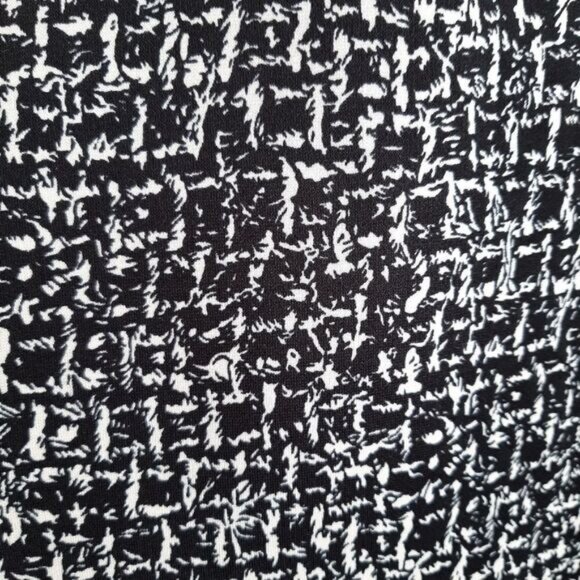MICHAEL KORS Sleeveless Sheath Knee Length Dress Abstract Pattern B&W Sz M - Picture 6 of 15